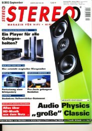 Stereo 09|2013 : Testbericht Classic 30 - Audio Physic