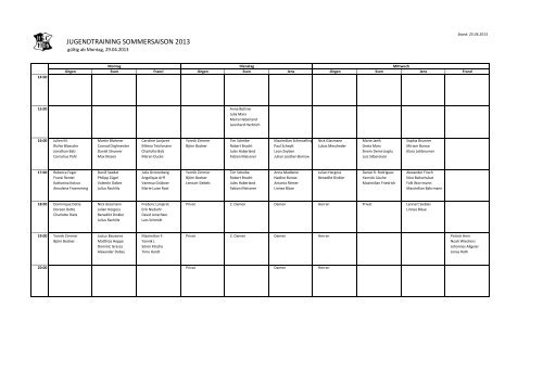 findet ihr den aktuellen Sommer-Trainingsplan 2013