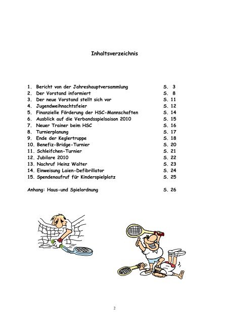 Hermsdorfer Sport-Club 1906 eV HSC-Journal 1 / 2010