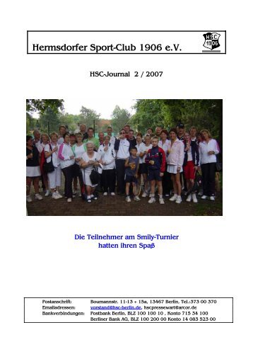 Hermsdorfer Sport-Club 1906 eV HSC-Journal 2 / 2007 Die ...