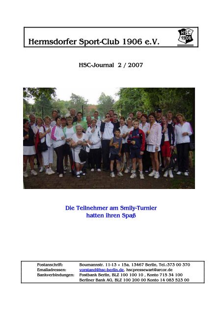 Hermsdorfer Sport-Club 1906 eV HSC-Journal 2 / 2007 Die ...