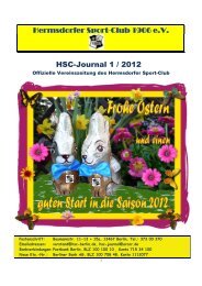 Hermsdorfer Sport-Club 1906 e.V. HSC-Journal 1 / 2012