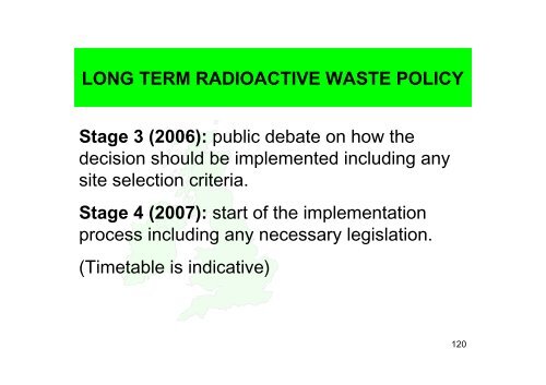 UK presentation to the first review meeting - HSE