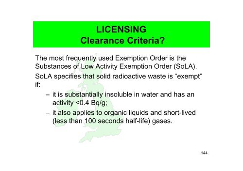 UK presentation to the first review meeting - HSE