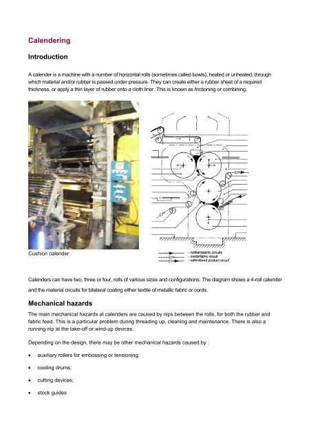 Introduction to rubber processing and safety issues - HSE