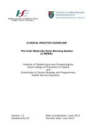 CLINICAL PRACTICE GUIDELINE The Irish Maternity Early Warning ...