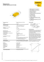 Datenblatt (deutsch) - Hans Turck GmbH & Co. KG