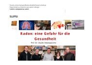 Radon: eine Gefahr für die Gesundheit