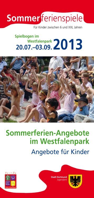 Programm 20.07.–03.09.2013 [pdf, 803 kB] - Stadt Dortmund