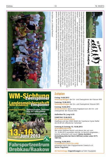 Johannisreiten in Casel am 16. Juni 2013 ... - Stadt Drebkau