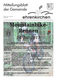 Freitag, den 12. Juli 2013 Nummer 28 - Gemeinde Ehrenkirchen