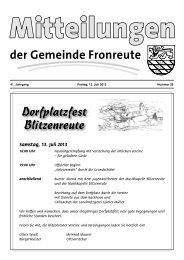 Mitteilungsblatt vom 12.07.2013 - Fronreute