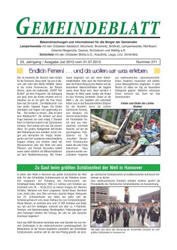 Gemeindeblatt_Juli 2013.qxd - Gemeinde Lampertswalde