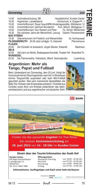 Juni - Hof Programm