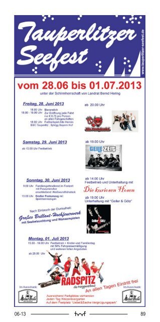 Juni - Hof Programm