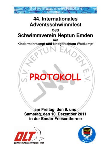 PROTOKOLL - HSG-SCHWIMMTEAM