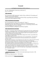 Protokoll 1 - Hochschulsportgemeinschaft Universität Rostock