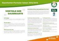 Dauerkarten-Formular Saison 2012/2013 - HSG Wetzlar