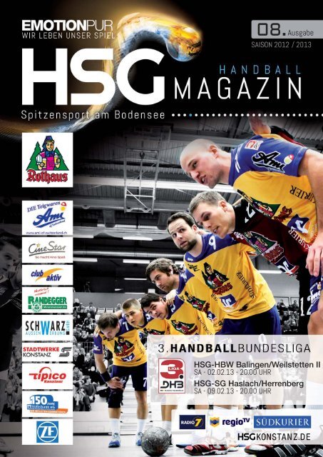 8. Ausgabe HSG - HBW Balingen-Weilstetten II - HSG Konstanz