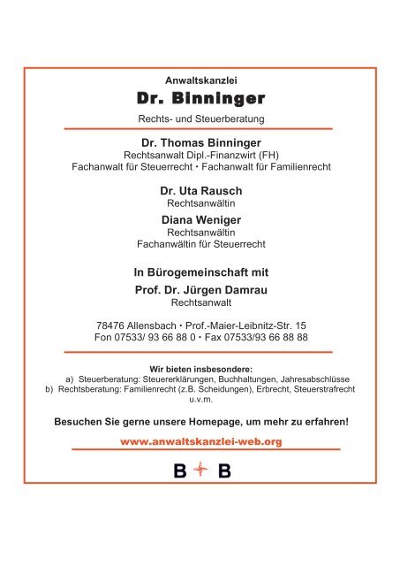 8. Ausgabe HSG - HBW Balingen-Weilstetten II - HSG Konstanz