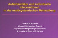 Individuelle Interventionen für Jugendliche