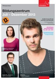 BZ-Programm Juli bis Dezember 2013 - Bildungszentrum Nürnberg
