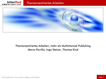 Themenzentriertes Arbeiten, mehr als Multichannel Publishing