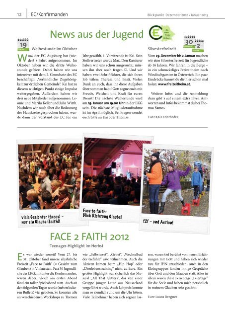 Gemeindezeitschrift der Jahreslosung 2013 - Landeskirchliche ...