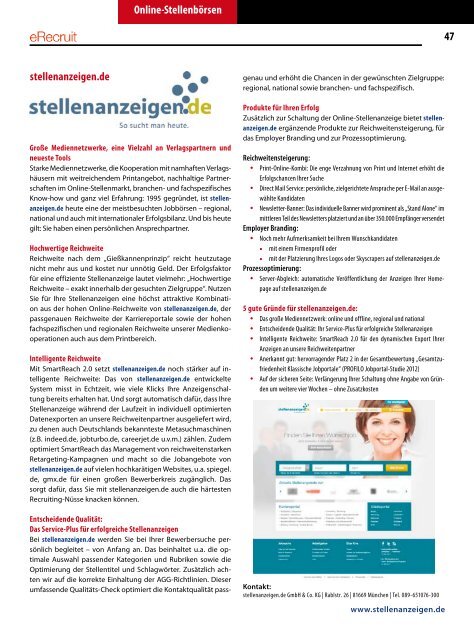 Internationales E-Recruitment Stellenbörsen - JobTicket GmbH