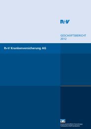 Geschäftsbericht 2012 R+V Krankenversicherung AG