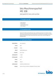 bito Maschinenspachtel MS 108 - Bito AG