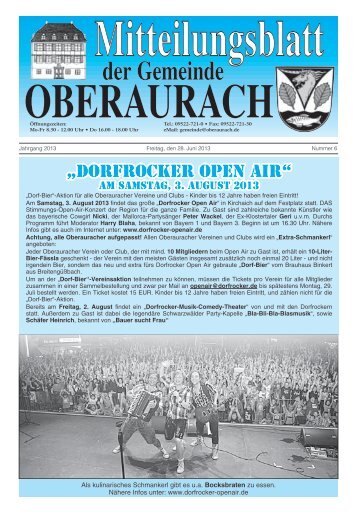 „Dorfrocker Open Air“ - Oberaurach