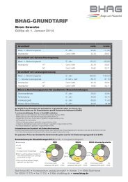 BHAG-GRUNDTARIF - Bad Honnef AG