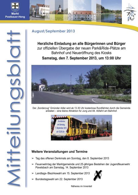 August/September 2013 - Postbauer-Heng