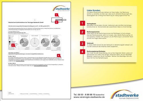 Musterrechnung Strom - Vereinigte Stadtwerke GmbH