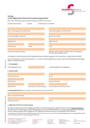 SWW Vertrag Grundversorgung Strom 13-09-26.indd ... - SW Weimar