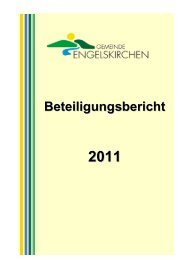 Beteiligungsbericht 2011 - Engelskirchen