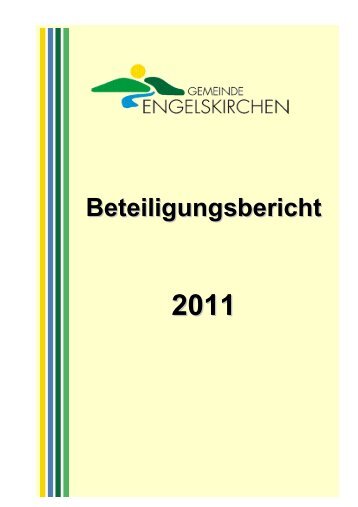 Beteiligungsbericht 2011 - Engelskirchen