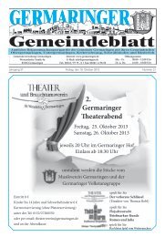2. Germaringer Theaterabend - Gemeinde Germaringen