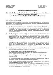 Benutzung- und Entgeltordnung für die in der Gemeinde Ahlerstedt ...