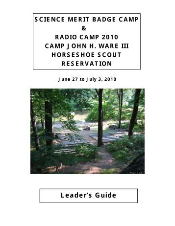 Leader's Guide - Horseshoe Scout Reservation Alumni Association