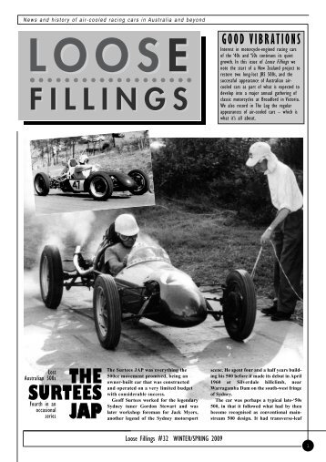 Loose Fillings #32 - Historic Sports and Racing Car Association