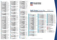 north Terrace Campus Map - Faculty of Humanities & Social ...