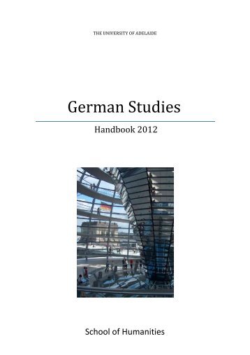 German Studies - Faculty of Humanities & Social Sciences - The ...