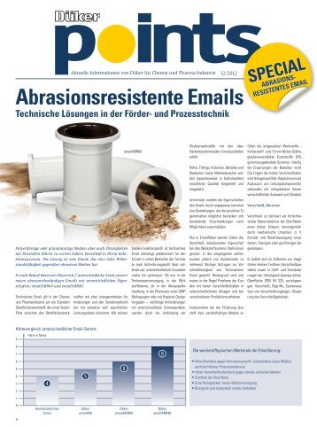 Abrasionsresistente Emails - Düker GmbH & Co KGaA