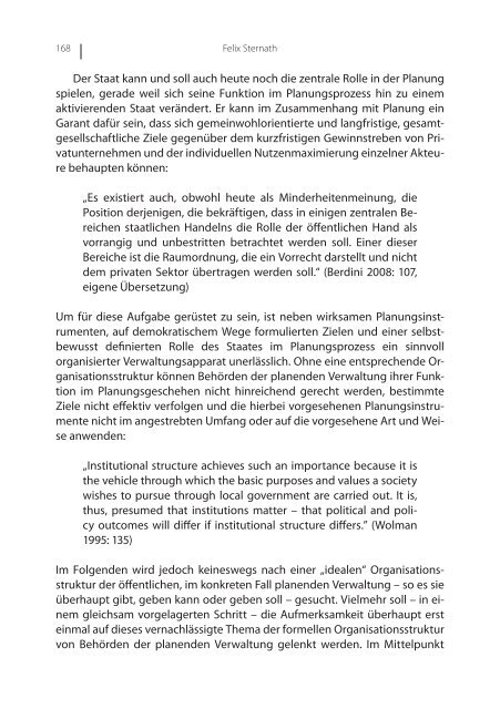 Verwaltungsstruktur und Stadtplanung. Behörden der ... - TU Wien