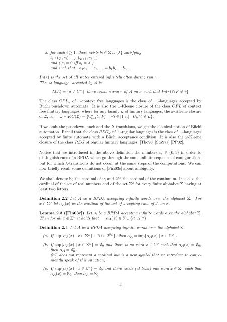 Topology and ambiguity in ω-context free languages - HAL