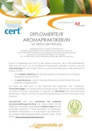 Komplementäre Pflege – Aromapflege nach §64 GuKP