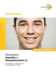 in Fernstudium - Akademie Handel