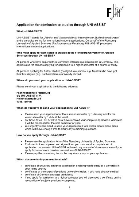 uni-assist universities